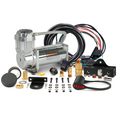 VIAIR 400SC01 Single 400 VMS Chrome High Performance Air System (400SC01)