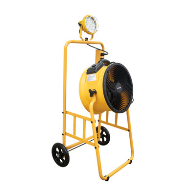 XPOWER Warehouse/Dock Cooling Fan L-30 LED 300T Mobile Trolley (FA-300K6-Yellow)