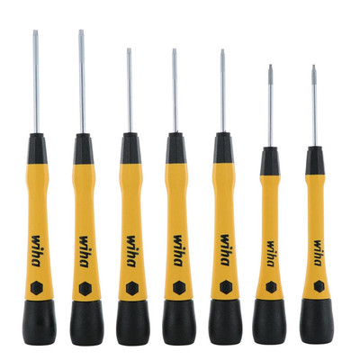 Wiha 7-Piece ESD Safe PicoFinish Precision Torx Driver Set T4-T10 (27892)
