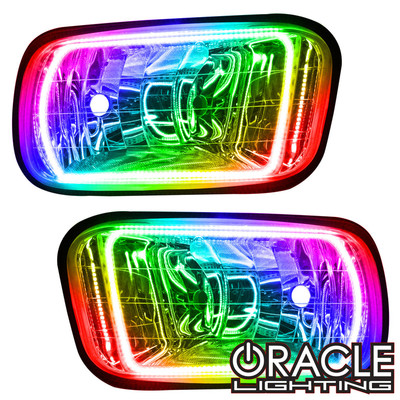 Oracle Lighting 2009-2015 Ram 1500 ColorSHIFT Surface Mount Fog Light Halo Kit (1184-333)