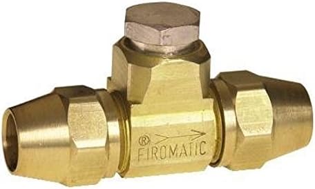 Fir-O-Matic B105HCV Check Valve 3/8 Flare X 3/8 Flare Silver Cap