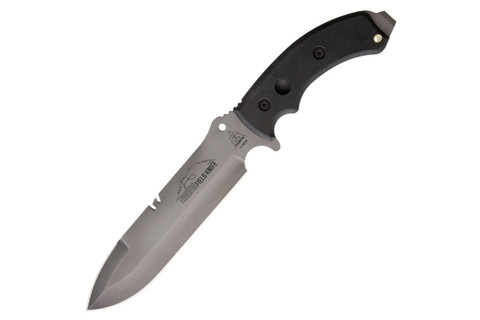 TOPS Knives Tahoma Field Fixed Spear Pt Blade Black Canvas Handle Knife (TAHOBC)