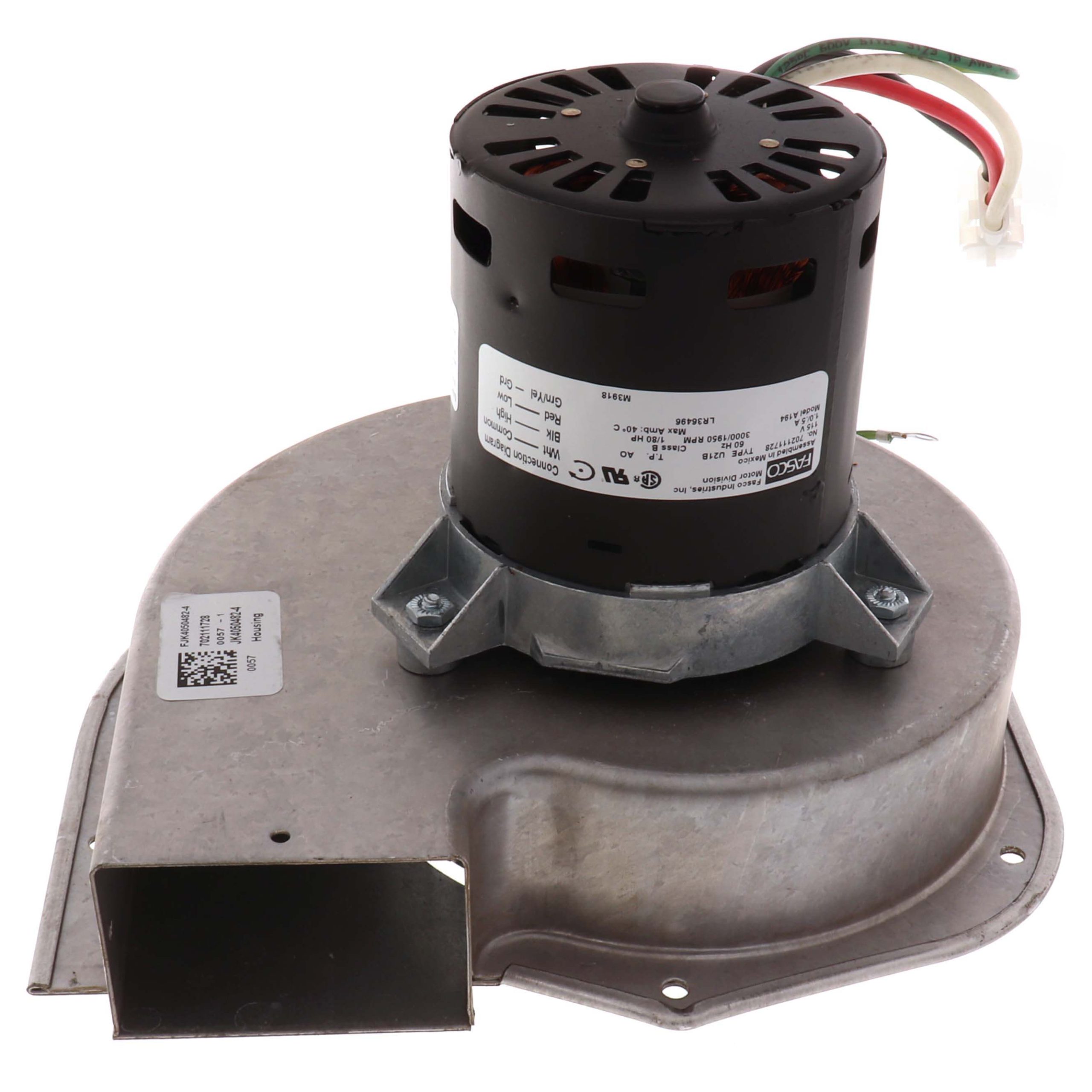 Fasco A194 2-Speed 3000 - 1950 RPM 1/80 HP Trane Inducer Motor (115V)
