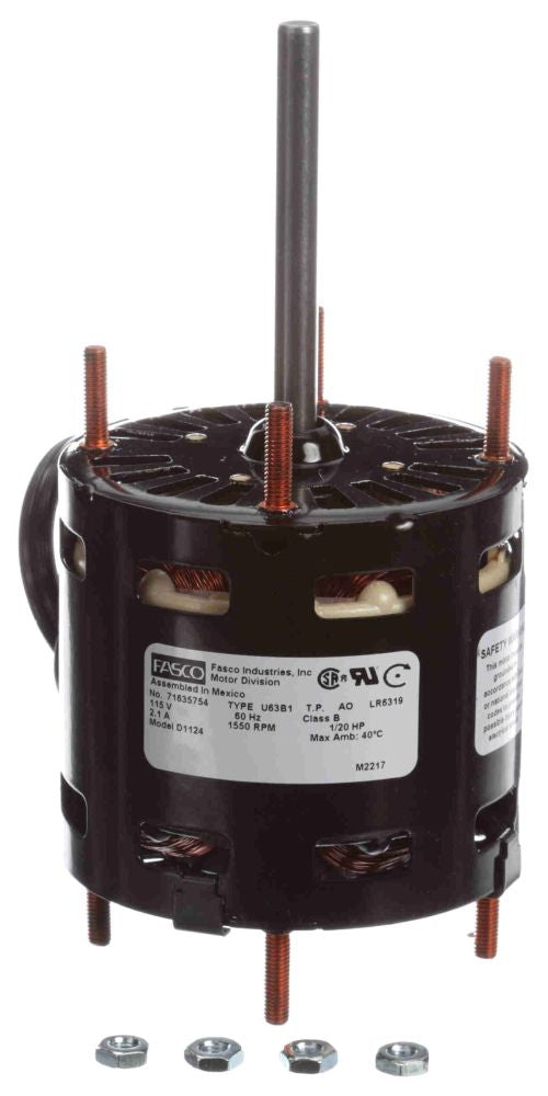 Fasco D1124 1/20 HP Refrigeration Fan Motor 1550 RPM