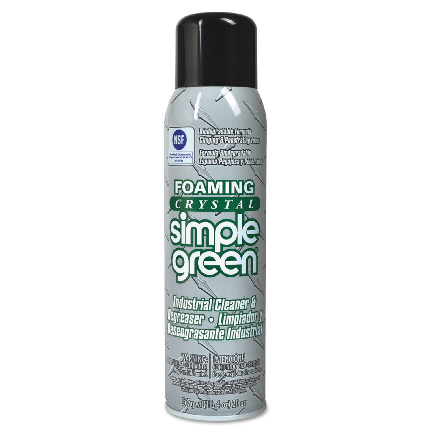 Simple Green 19010 Foaming Crystal Industrial Cleaner & Degreaser 20 Oz Aerosol