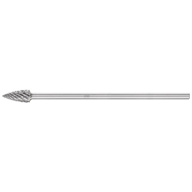 Opens dialog PFERD 25646 Carbide Bur - Tree (Pointed End), STEEL Cut 1/2" x 1/1" x 1/4" Shank - SG-5 L6