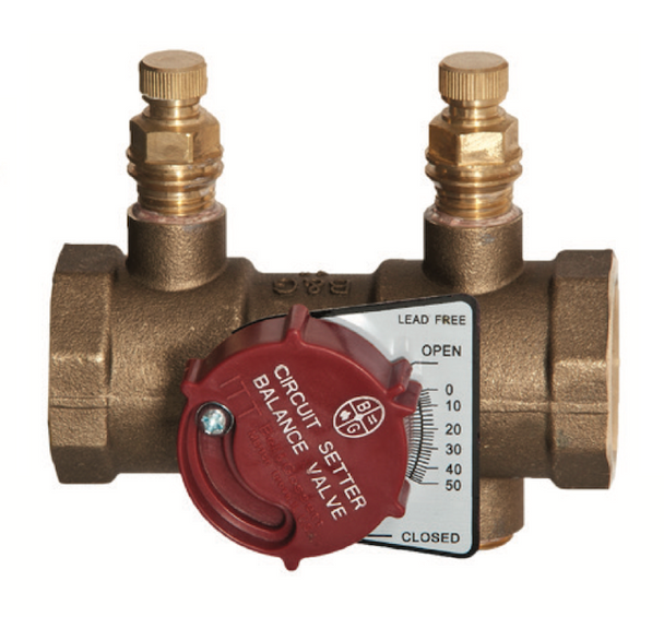 Bell & Gossett 117414LF CB-1/2 LF Brass Calibrated Balance Valve, 1/2 Inch, NPT, Lead-Free