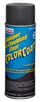 Polyvance Bumper And Cladding Color Coat, Black, Aerosol (3701-A)
