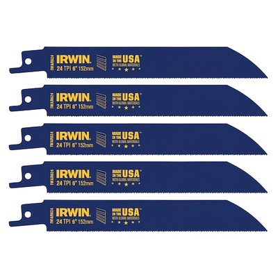 Irwin 5-Pack 6" Metal-Cutting Reciprocating Saw Blades (372624P5)
