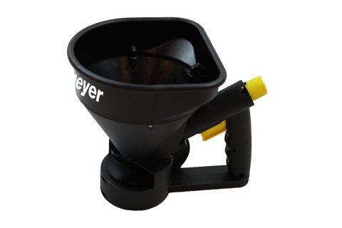 Meyer Hot Shot Hand Held Crank Ice Melt or Fertilizer Spreader (38195)