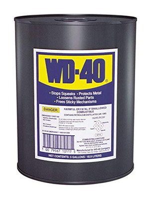 WD-40 Multi-Purpose Lubricant for Heavy Duty Use 5 Gallon (49012)