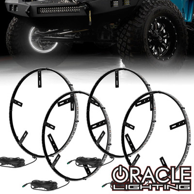 Oracle Lighting Double Row LED Illuminated Wheel Rings (4228-001, 4228-002, 4228-003)