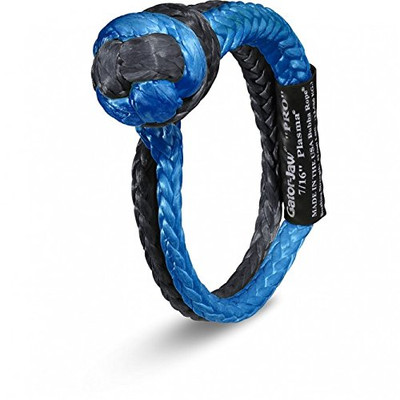 Bubba Rope 7/16" Blue/Black Gator-Jaw PRO Soft Shackle (176745PROBB)