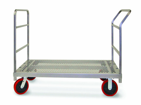 Raymond Products Heavy Duty Platform Truck, 8" Poly Caster, 2400 Lbs (3968)