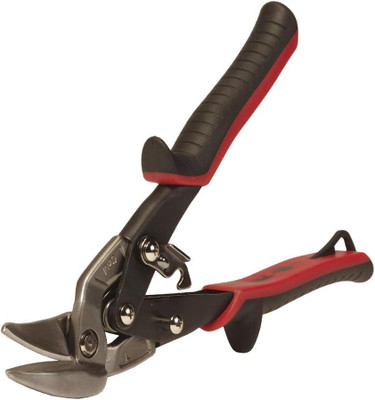 Malco Tools Left Offset Cut Aviation Snip, Red Grip, 6 (AV6)