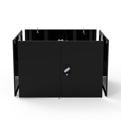 Luxor Workspaces Hd Shop Desk W/ Pigeonhole Bin, Opt. Lock Cabinet (DTWS003)