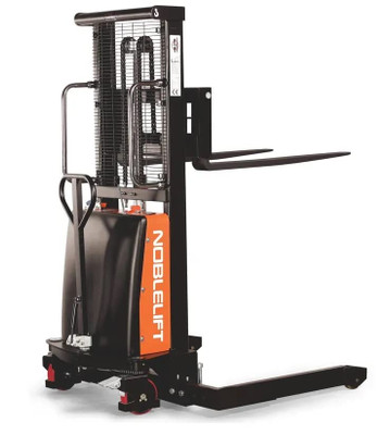 Noblelift Semi-Electric Pallet Lift Stacker 2200lbs 138" Lift Adjustable Legs (SPN22-138)