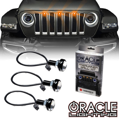 Oracle Lighting Jeep Wrangler JL Pre-Runner Style LED Grill Light Kit (5870-001, 5870-002, 5870-003, 5870-004, 5870-005)