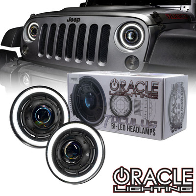 Oracle Lighting Jeep Wrangler JK Oculus™ 7" Bi-LED Projector Headlights (5876-001)