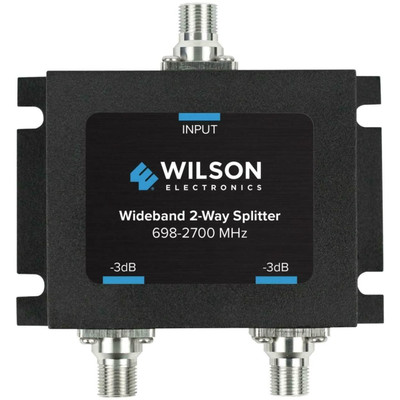 weBoost Wideband 2-Way Splitter With F-Female Connector, Black (850034)