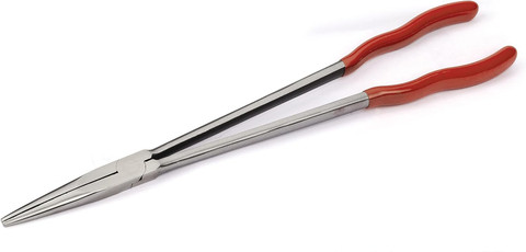 Titan Tools 16" Straight Jaws Dipped Handle Long Reach Needle Nose Plier (60781)