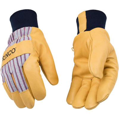 Kinco XS Lined Grain Pigskin Palm Gloves w/Knit Wrist (1927KW-XS)