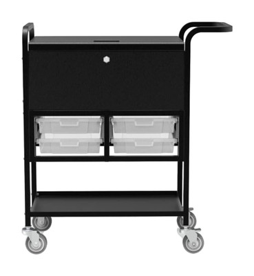 Luxor Workspaces Indoor Modern Mobile Utility File Cart (UCWS003)