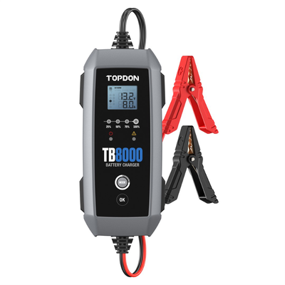 TOPDON TB8000 8A Smart Battery Charger for Multiple Battery Types (TD52130057)