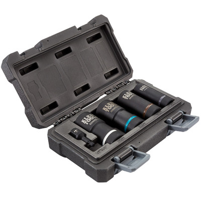 Klein 2-In-1 Metric Impact Socket Set, 12-Point, 5-Piece (66050E)