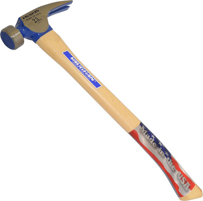 Vaughan CF1HC 23 oz. Milled Face California Framing Hammer, Curved Handle (10304)