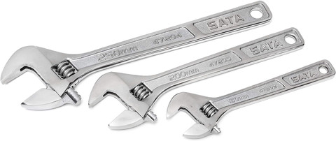 Sata 3-Piece Adjustable Professional Wrench Set (15Cm, 20Cm, 25Cm) (ST47131)