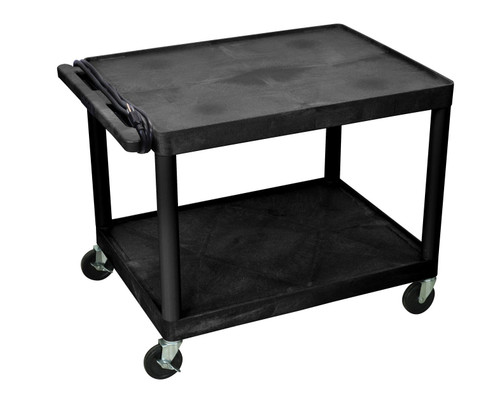 Luxor Workspaces Av Carts, 2 Shelves (LP27E-B)