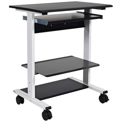 Luxor Workspaces Furniture 3-Shelf Adjustable Stand Up Workstation (STAND-WS30)