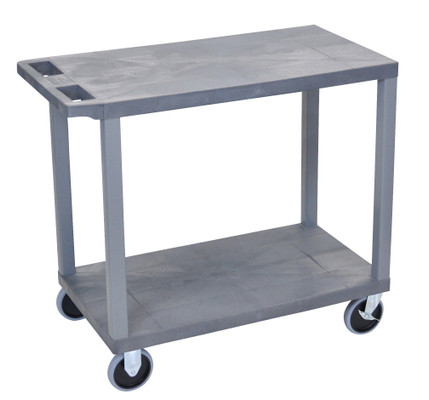 Luxor Workspaces 32" X 18" Cart - Two Flat Shelves (EC22HD-G)