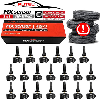 Autel USA 1 Sensor - Bulk Of 20 Individually Bagged W/Rubber Press-In Valve (300010)