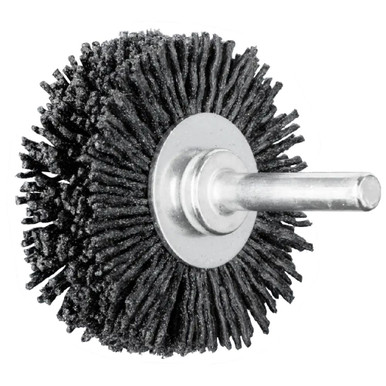 Opens dialog PFERD 84202 2" OD M-BRAD Mounted Wheel Brush .040"/80 Grit Cer. Ox., 1/4" stem (10pk)
