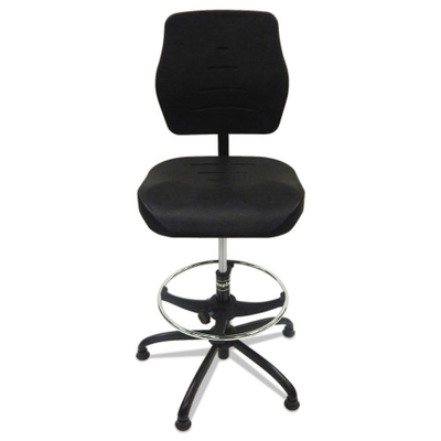 Shopsol 32" Seat Height, Supports Up To 300 Lbs, Black Seat, Black Base (3010014)