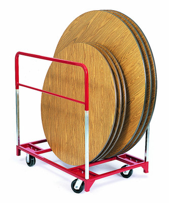 Raymond Products Narrow Round Table Mover, 5"X2" Caster, 1600Lbs, 48"X24" (3773)