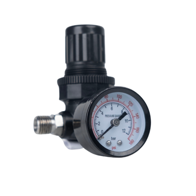 Opens dialog Midland Industries AR10 - Air Line Regulator, 3.35 in Length, 1/4" NPT(M) Inlet x 1/4" NPT(F) Swivel