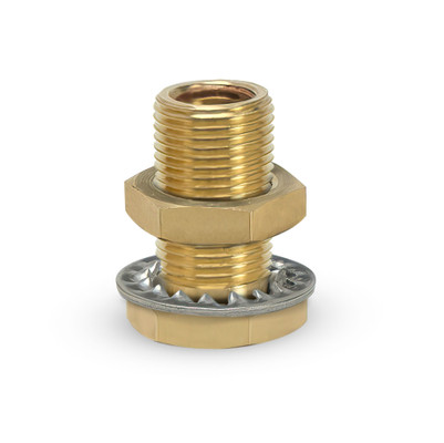 VIAIR Bulkhead Union Fitting 1/4 NPT Female 1-1/4 Inch Length 8-Pack (92860-BP)