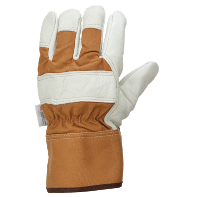 Tough Duck Men's Cow Grain Fitters Gloves – Pile Lined for Warmth (GI9606)