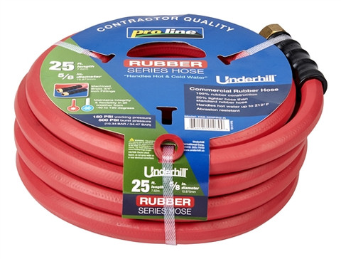 Underhill 5/8" x 25' Proline Rubber Hose (H58-025PRO-R)