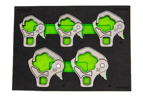 VIM Tools 5 Pc. 1/2'' Dr. Ratcheting Flare Nut Wrench Set (RFW200)