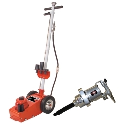 American Forge 565E-7670 22 Ton HD Axle Jack with Bonus 3/4" HD Impact Gun