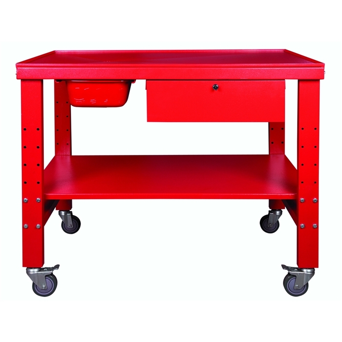 American Forge 994 Heavy Duty Tear-Down Table, Red