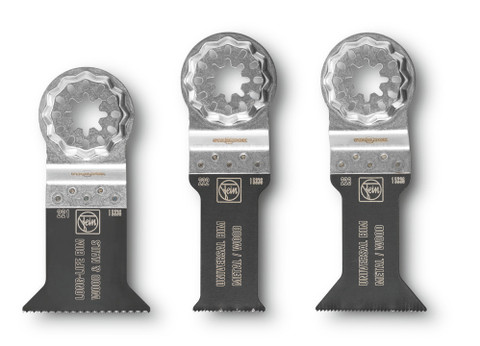 Fein StarLock E-Cut Blades for Wood & Metal 3-Pack Combo (35222952140)