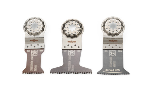 Fein Starlock Precision Oscillating Tool Blade Set 3-Pack for Versatile Cutting (35222967300)