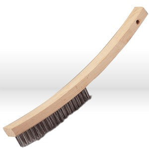 Jaz 82310 Hand Scratch Brush Curved Handle 3 Rows .016 Steel