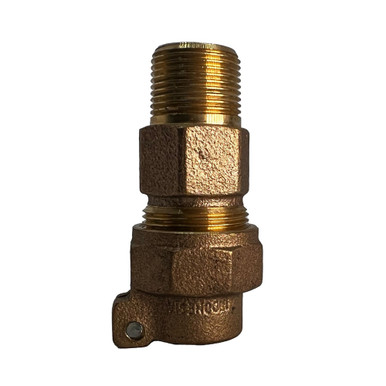 Opens dialog Midland Industries 9682424LF - Straight Coupling, 1-1/2" MIP x 1-1/2" Pack Joint (CTS), Brass