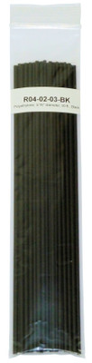 Polyvance Polyethylene Rod (Ldpe), 3/16" Diameter, 30 Ft., Black (R04-02-03-BK)
